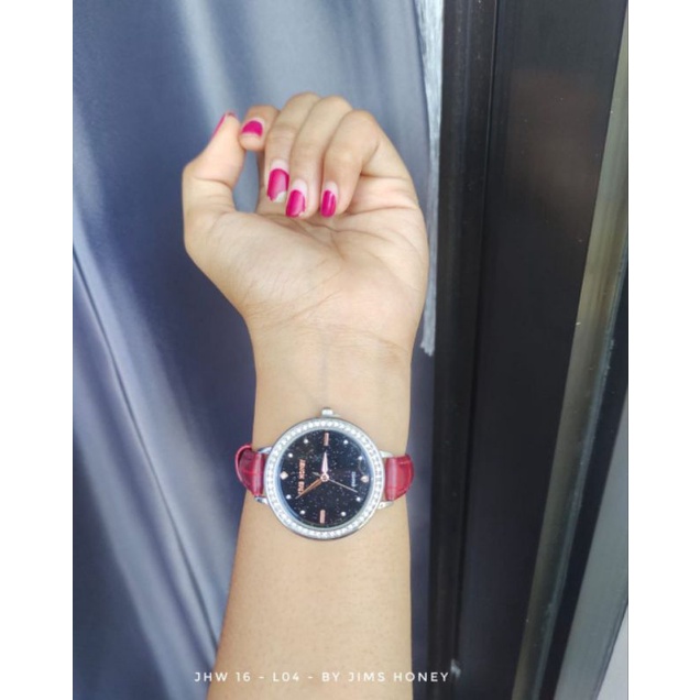 JHW 16 ❤️ GRATIS BOX HITAM ❤️ JAM TANGAN WANITA JIMSHONEY FREE BATERAI ANTI AIR DAN GRATIS BOX LOOK ELEGANT