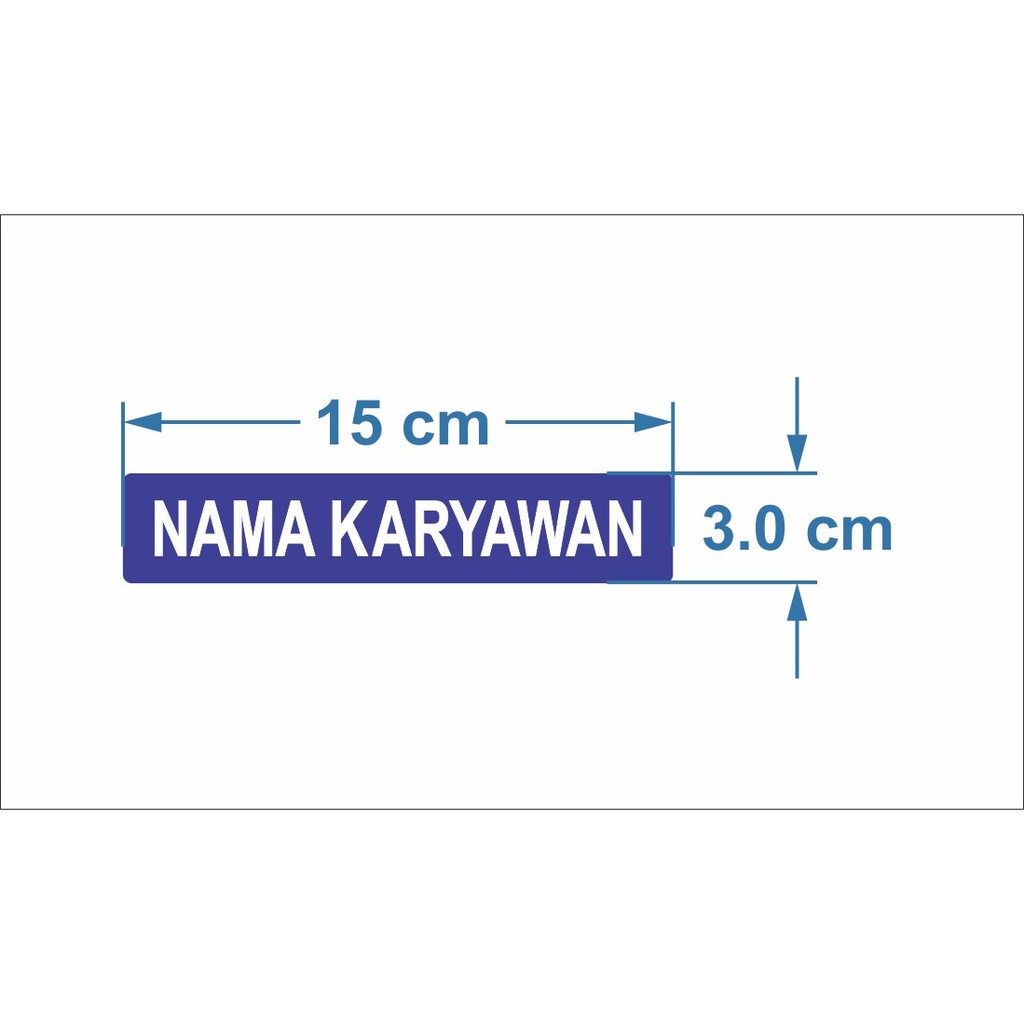 

Papan Nama Meja Karyawan Akrilik 3x15 cm