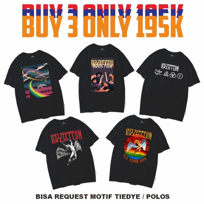 KAOS BAND LED ZEPPELIN / BAJU BAND LED ZEPPELIN / KAOS BAJU BAND LED ZEPPELIN / LED ZEPPELIN