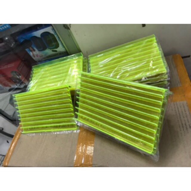Tempat Pajangan Kartu Perdana Voucer Pulsa Miring // Slot//Tegak//Bening 11x 20cm
