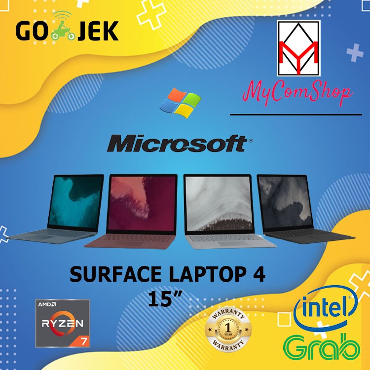 Microsoft Surface Laptop 4 15" Ryzen 7 4980U Ram 8GB/256GB,512GB SSD