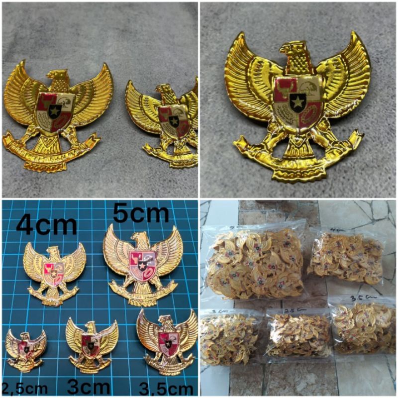 Pin garuda lapis resin eceran harga gorosir