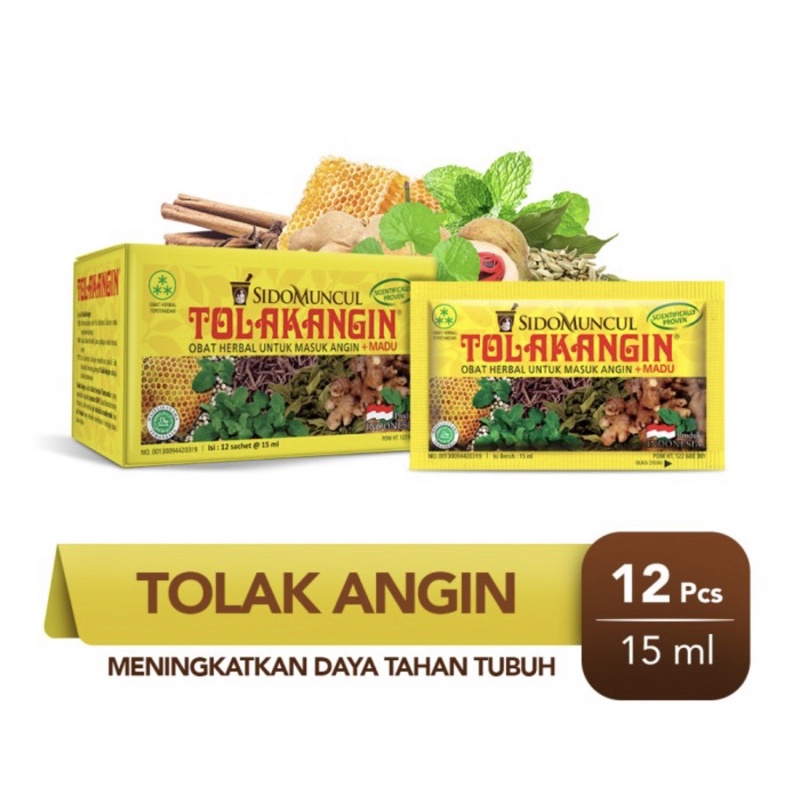 Tolak angin cair box 12 sachet ( meredakan masuk angin )