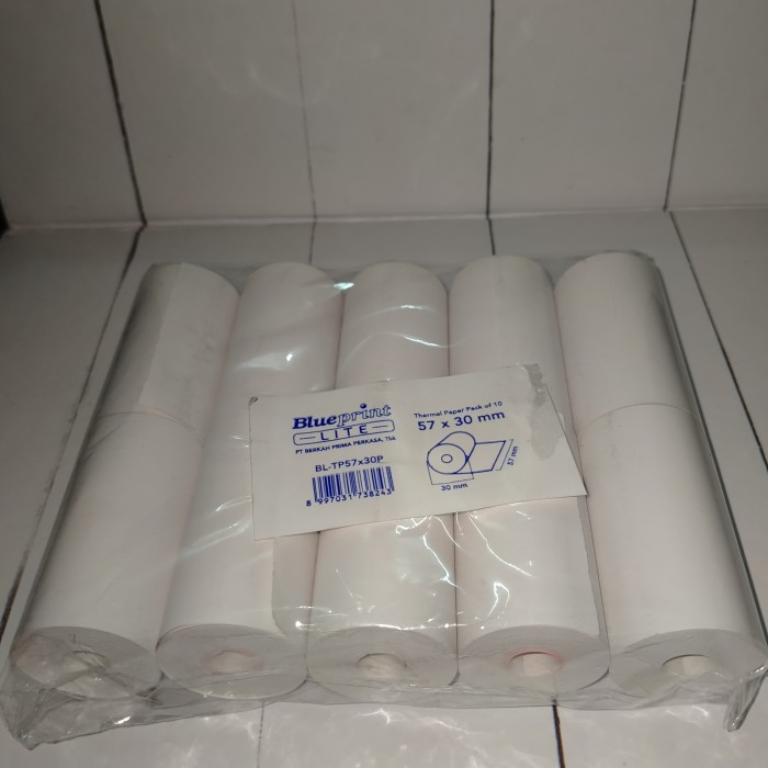 Kertas Thermal Kasir 57x30 Coreless Paper Roll Struk Kasir POS 57 X 30