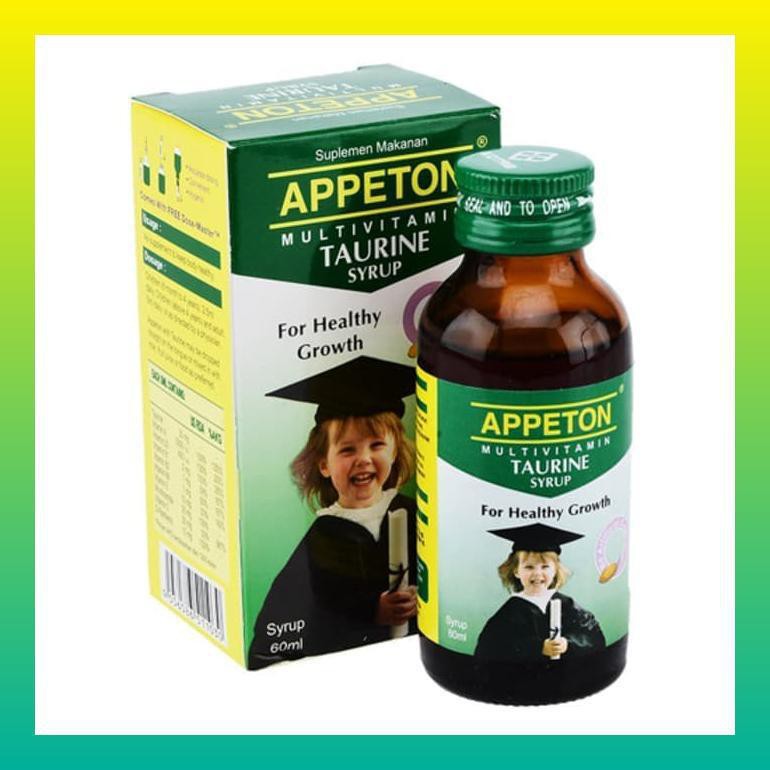 APPETON TAURINE SYRUP 60ML (MULTIVITAMIN ANAK)SIRUP APETON APPETTON