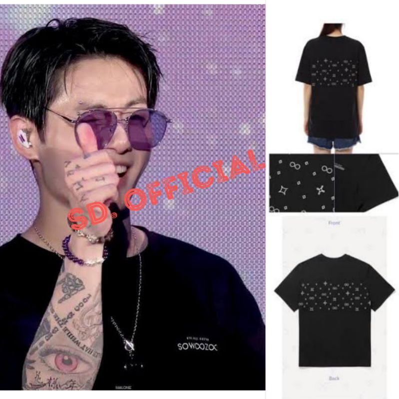 Kaos BTS muster 2021 jungkook Sowoozoo konser Depan Belakang