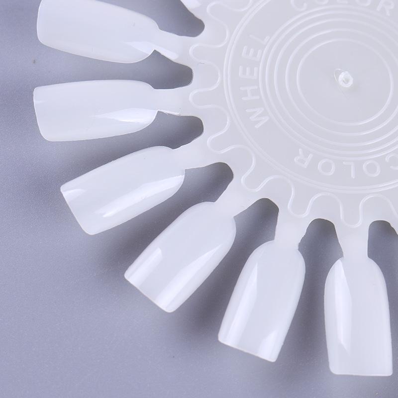 White Card False Nail Tips Fan Nail Manicure Art Display Tools