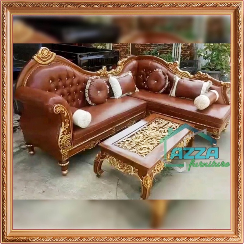 PROMO SOFA SUDUT KAYU JATI JEPARA