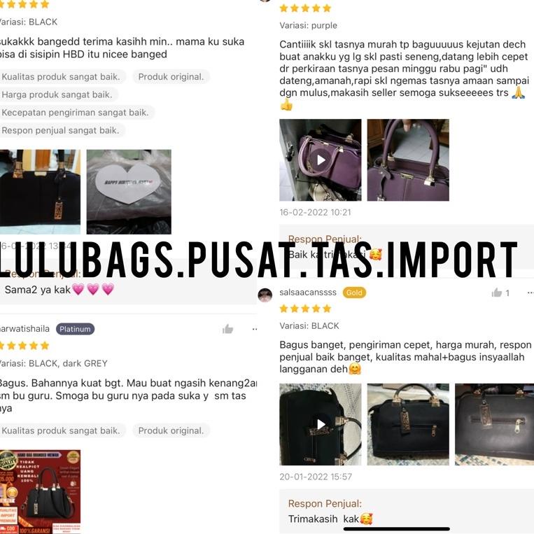 プ LU61 tas ibu wanita hand handle bag pesta kondangan arisan guru kantor elegan branded mewah bermer