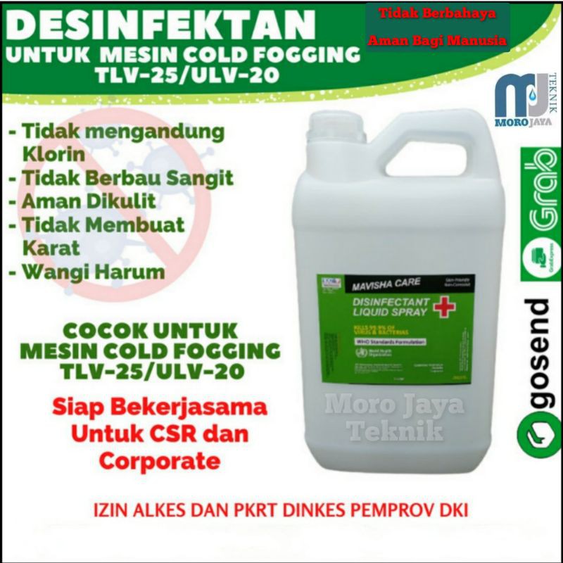 Cairan Mesin Fogging Tlv-25/ulv-20 Cairan Disenfektan 5liter