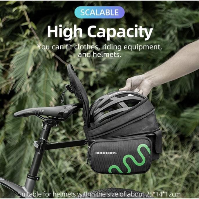 Rockbros Tas Sadel Sepeda Rak Belakang Sepeda Mtb Bicycle Rear Bag Arlandoasaf