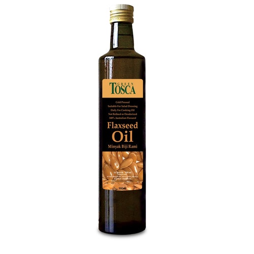 

minyak biji rami flax seed flaxseed oil green tosca 500