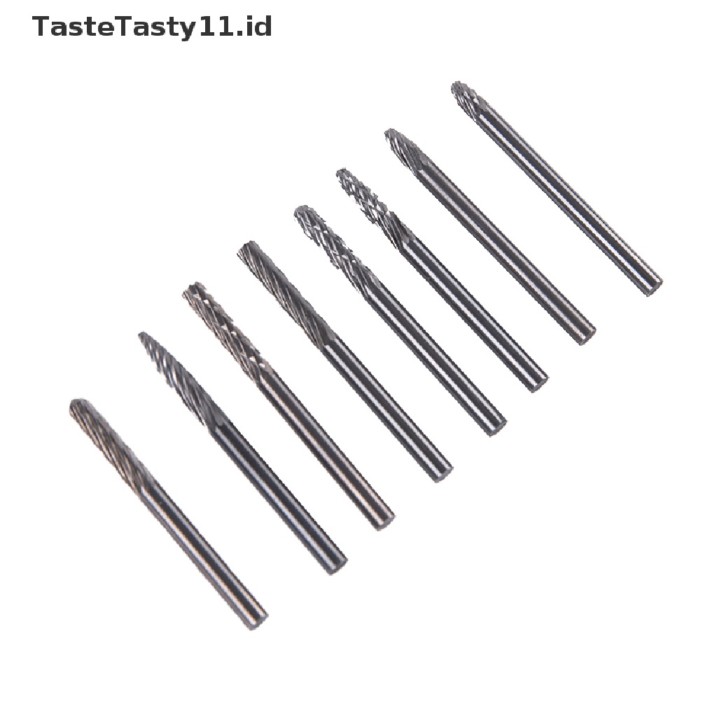 Tastetasty Mata Bor Putar Bahan Tungsten Alloy Keras Shank 3mm