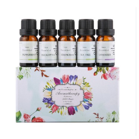 [PEWANGI] - Firstsun Set Pure Essential Fragrance Oils Aromatherapy Diffusers 10ml 5PCS - RH-05