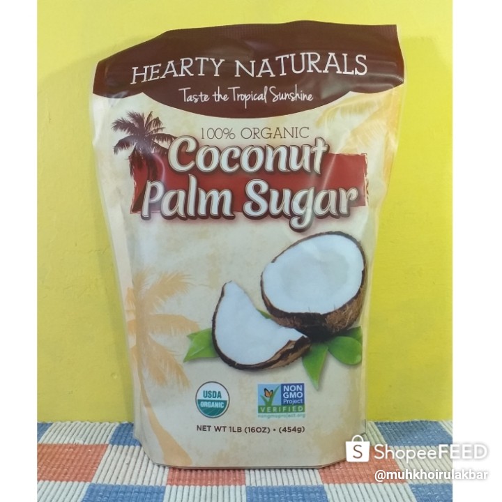 

Hearty Naturals Coconut Palm Sugar Gula Organik Gula kelapa Gula Semut