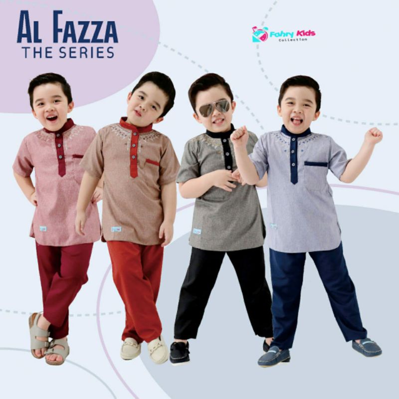 Koko anak Al Fazza / koko anak murah / set koko anak by Fahri kids