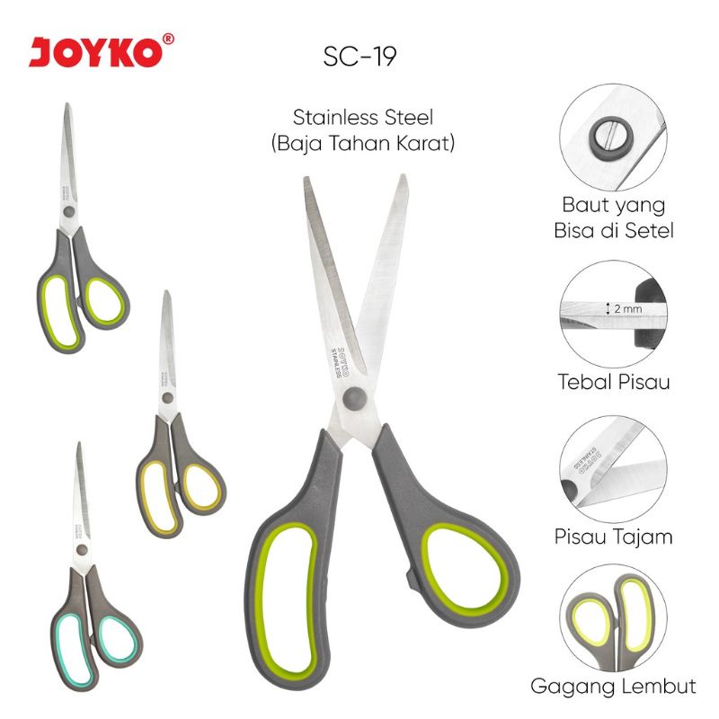 

gunting scissors joyko SC 19