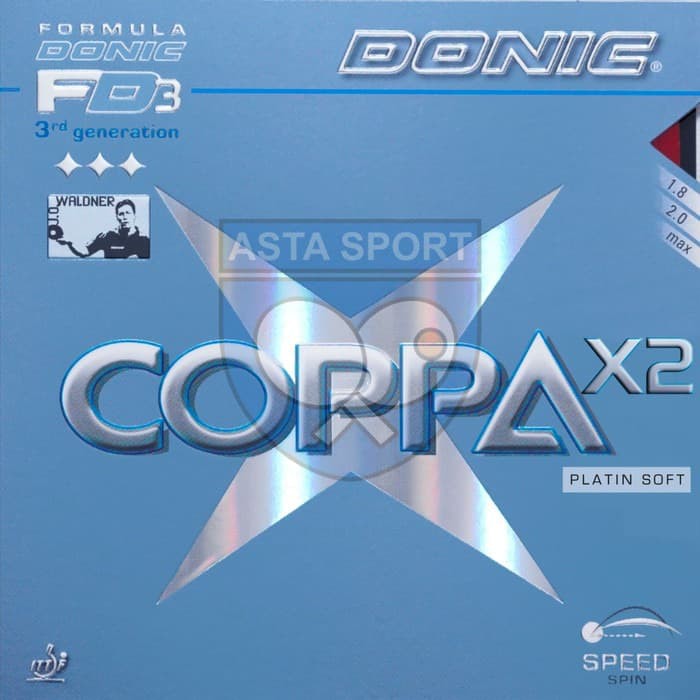 Donic Coppa X2 Platin Soft / karet bet tenis meja pingpong