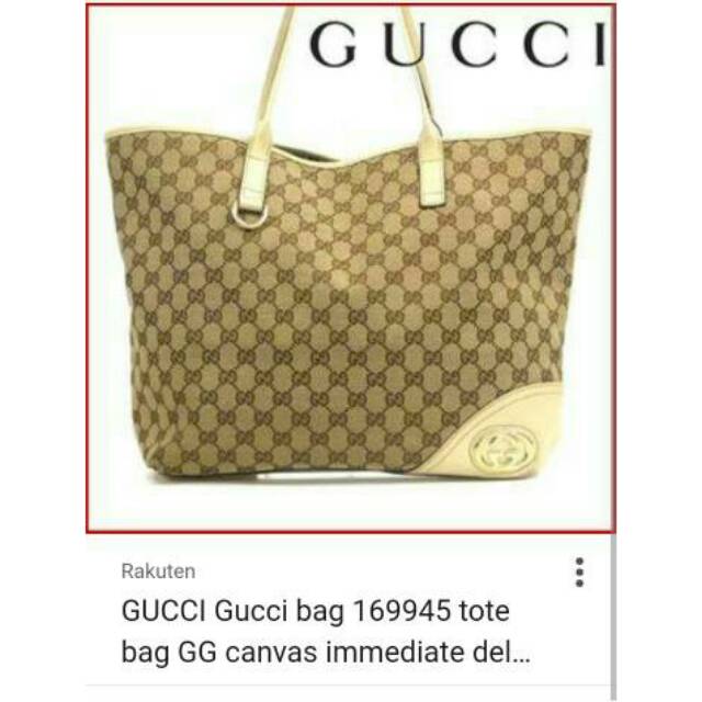 Tas shoulder bag gucci ori preloved second murah