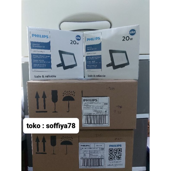 PHILIPS Essential Smartbright G3 LED floodlight BVP150 20watt lampu sorot LED outdoor Ip65