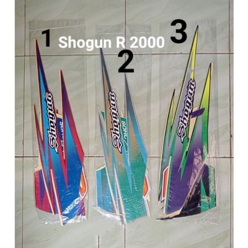 striping stiker Suzuki Shogun kebo 2000