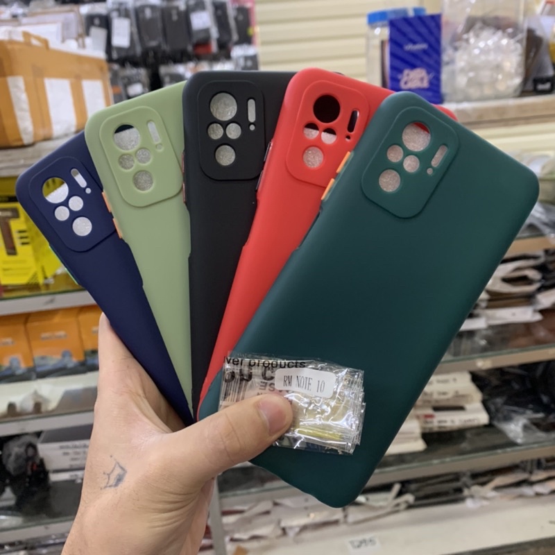 Case Candy Redmi Note 10 4G New - Softcase Tpu Macaron Protective Camera Button Colour - UA