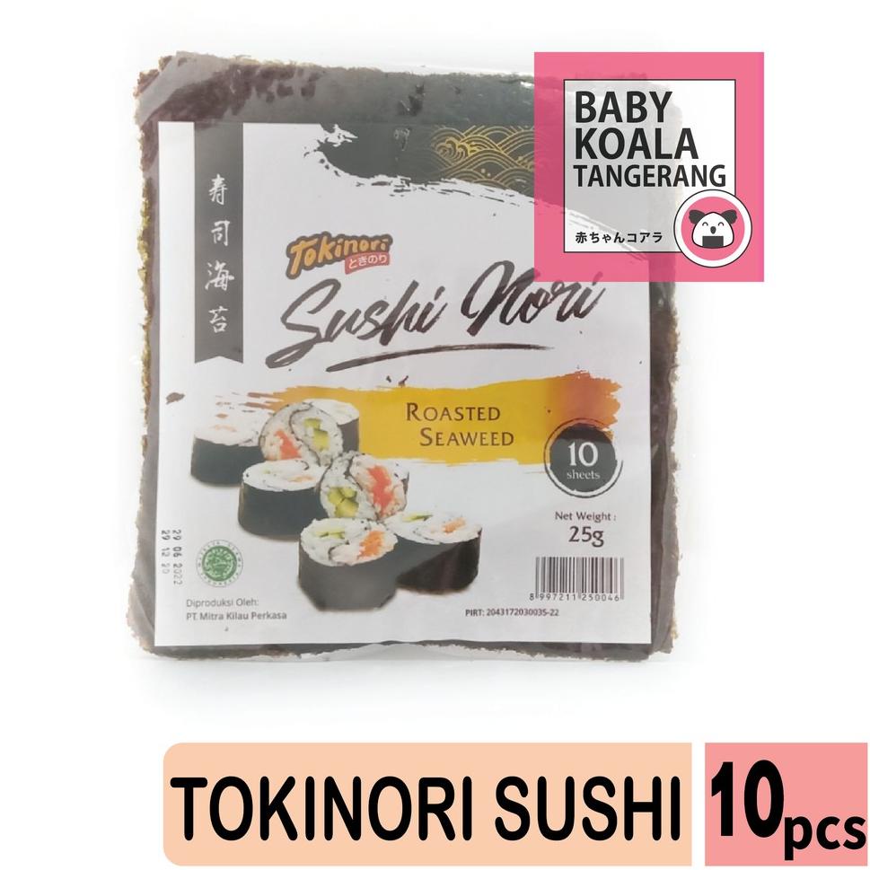 

Terjangkau--TOKINORI Sushi Nori 10 S Halal │ Yakinori Lokal for Sushi Kimbab/ Gimbab │ Lembar Rumput Laut.