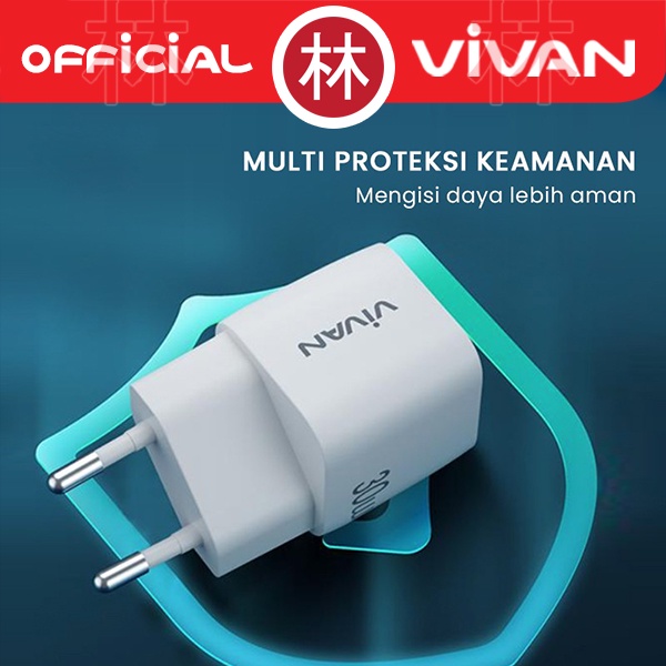 VIVAN Power 30 Fast Charging 30W A Type-C PD Multi Protection Charger