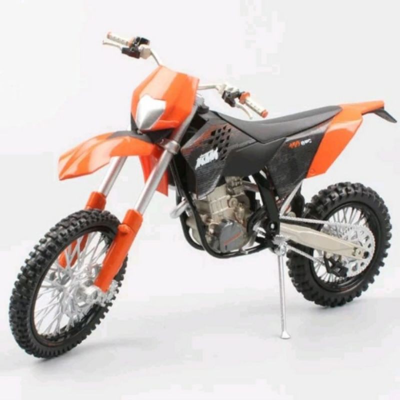Diecast Miniatur Motor Trail KTM EXC 450 2009 Automaxx Skala 12