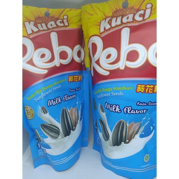 

Rebo Kuuaci biji bunga matahari 2 rasa original dan milk flavor 150gram