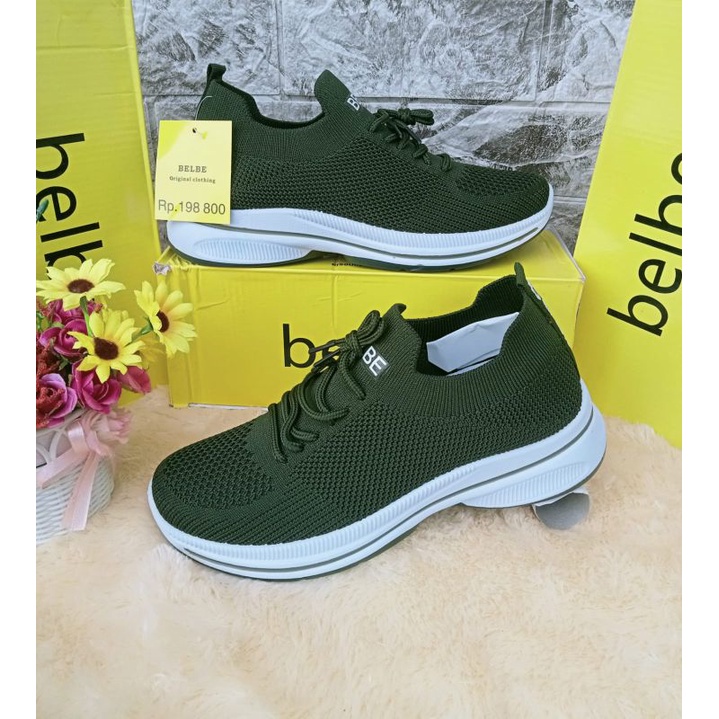 sepatu belbe/sepatu rajut import/sepatu senam rajut