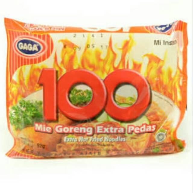 

Mie GAGA 100 Extra Pedas - Harga Hemat 10 bks!!