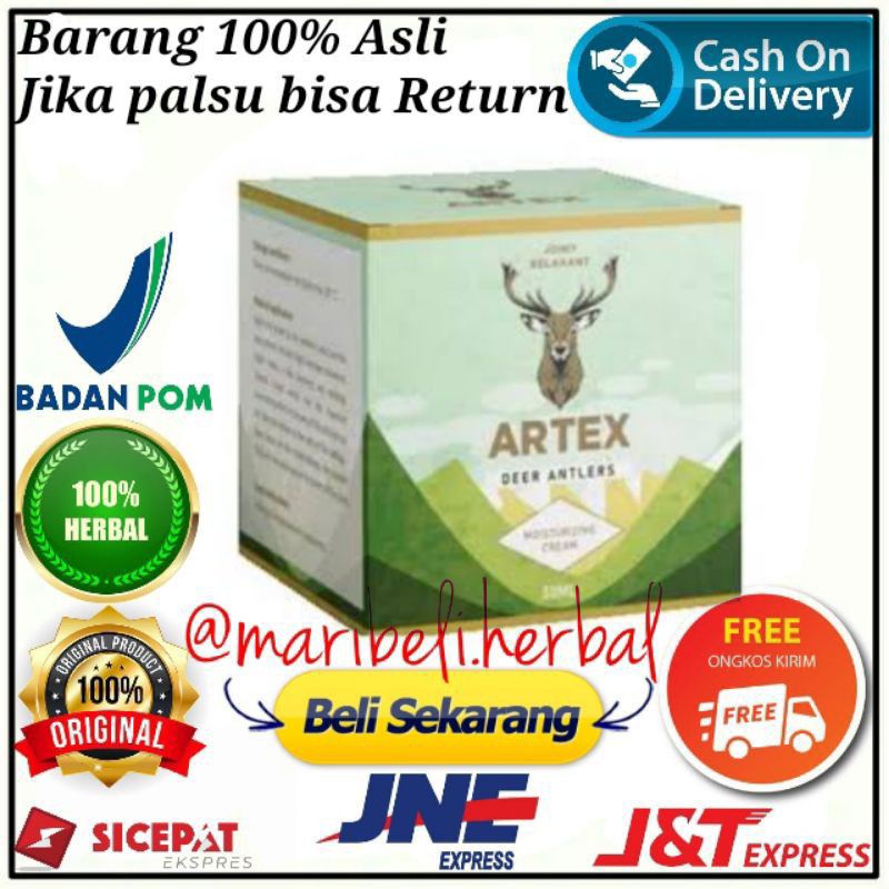 Artex Asli Original Cream Persendian Nyeri Sendi &amp; Tulang 100% Ampuh