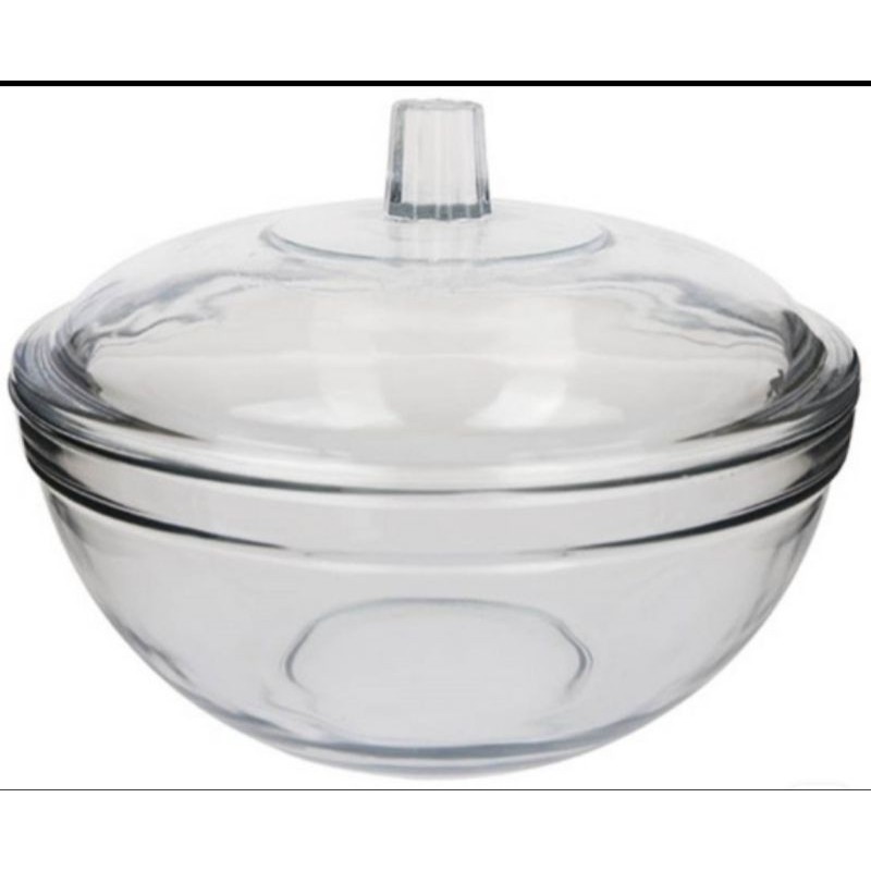 Mangkok Tutup Polos / Mangkok Saji / Mangkok Kaca