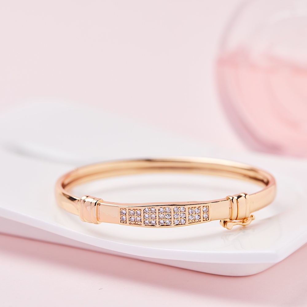Y437 [COD✔] Gelang Titanium Dewasa Anti Luntur Gelang Aksesoris Silver Bangle Untuk Wanita