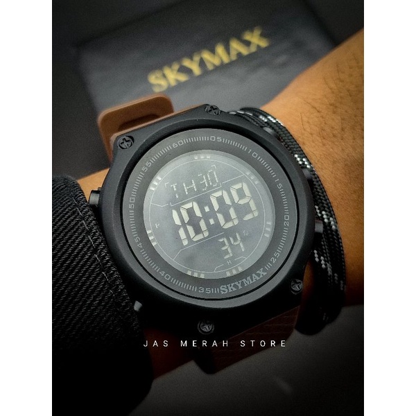 Jam Tangan Pria Skymax Dark Brwon Original Waterproof 30 M