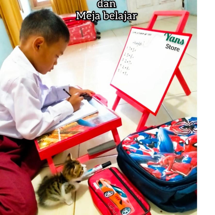 

Hot Sale 1 set paket hemat alat tulis/papn tulis penyangga 30x40/meja belajar karakter/papan tulis murah/papantulis karakter/white board/papn tulis lengkap dan murah