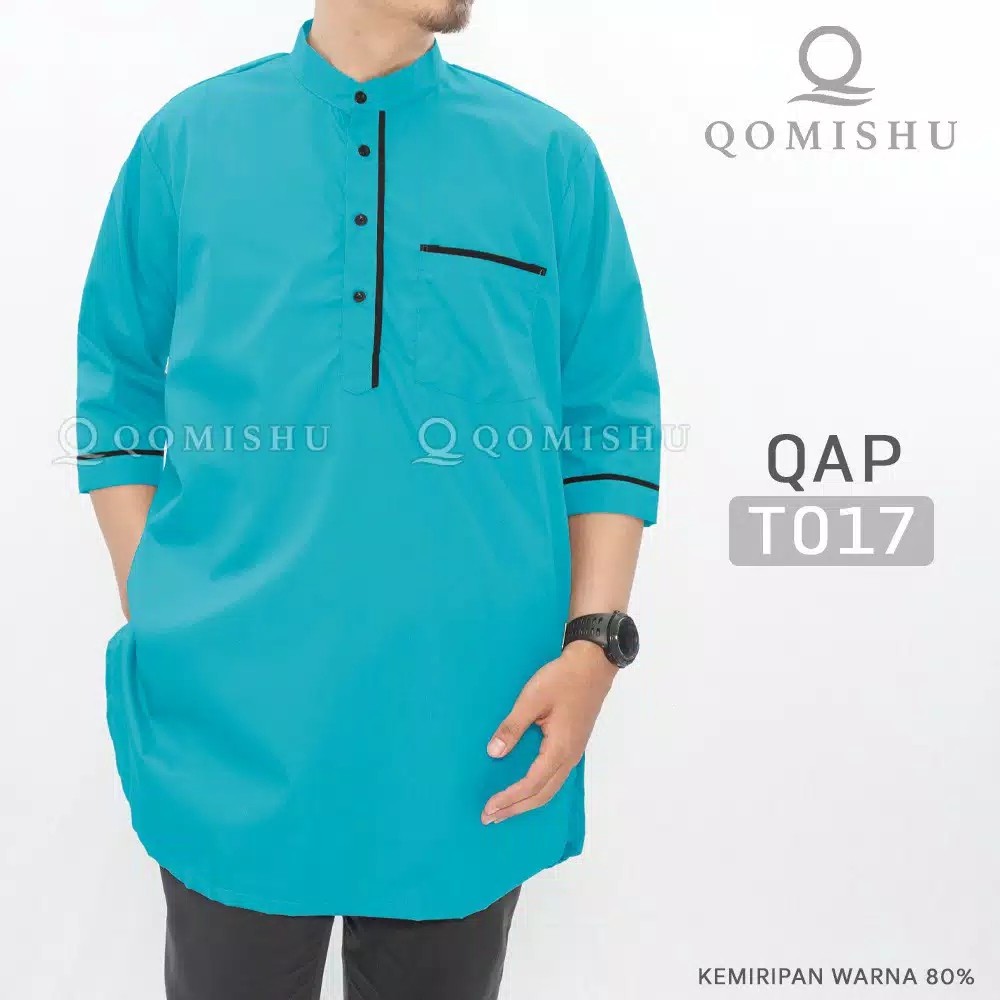 Semira Navy Kemeja Batik Pria Full Furing Katun Primisima