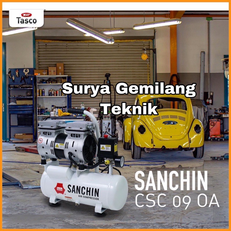 Sanchin 24 Liter Oilless AIR COMPRESSOR KOMPRESOR ANGIN TANPA OLI