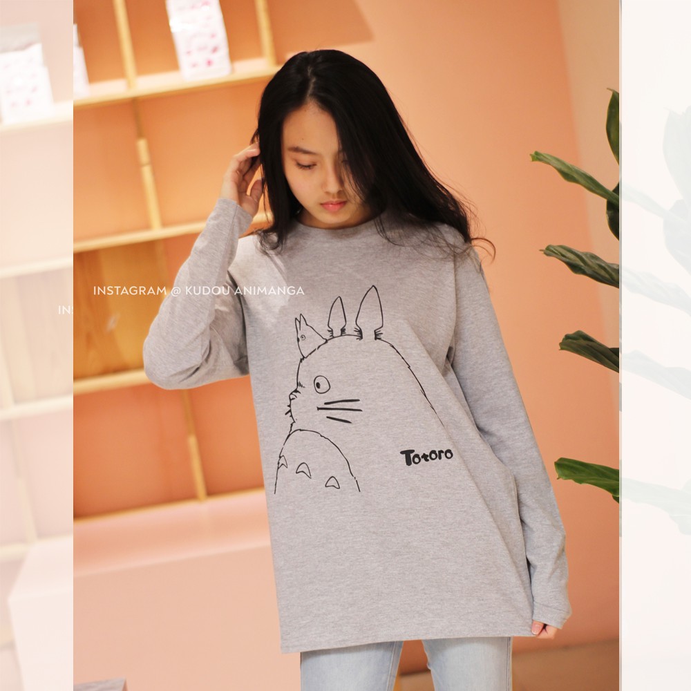 Longsleeve The Neighbourhood Totoro Grey Kawaii