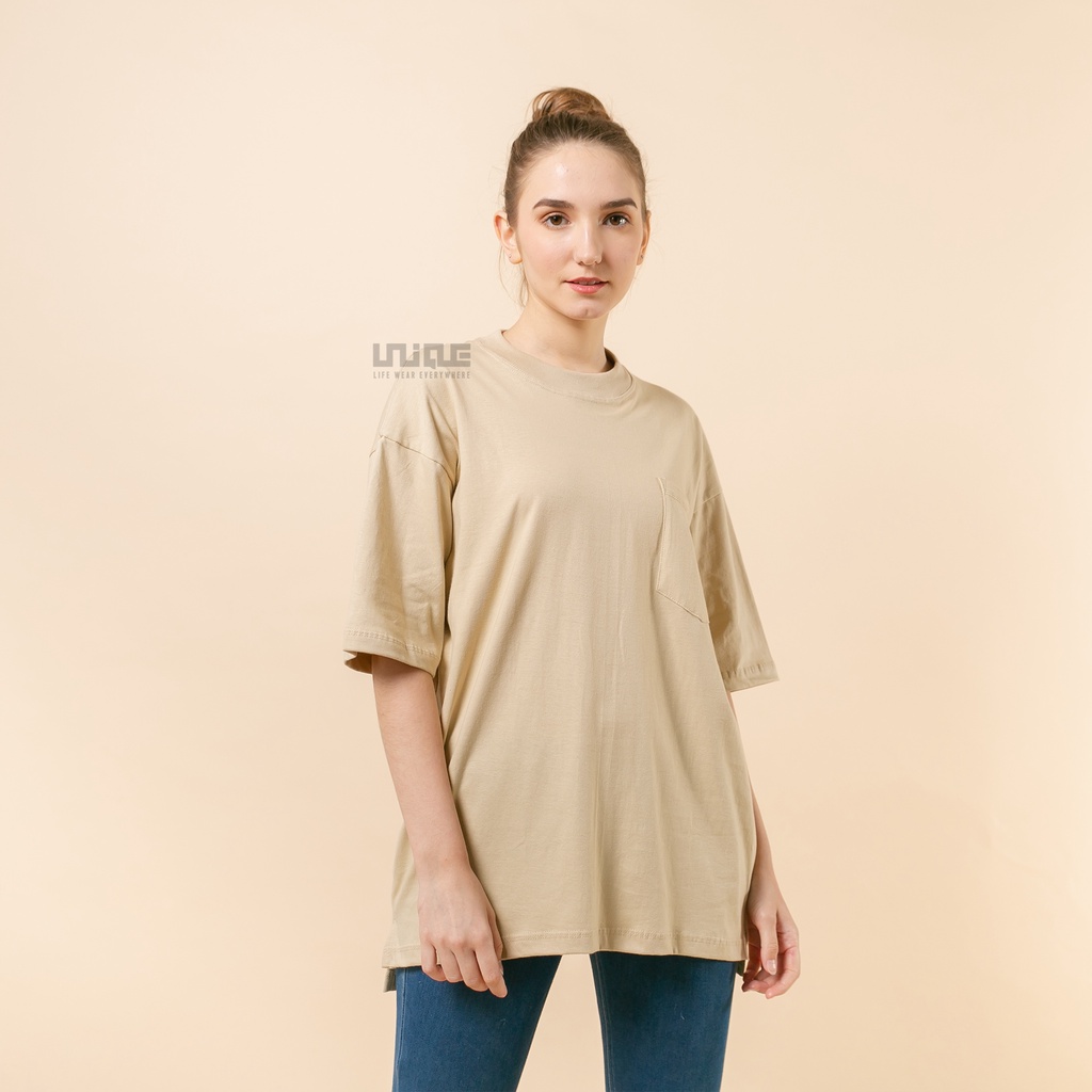 UNIQUE - (Pocket Series) Kaos Oversize Pocket ChocoMilk