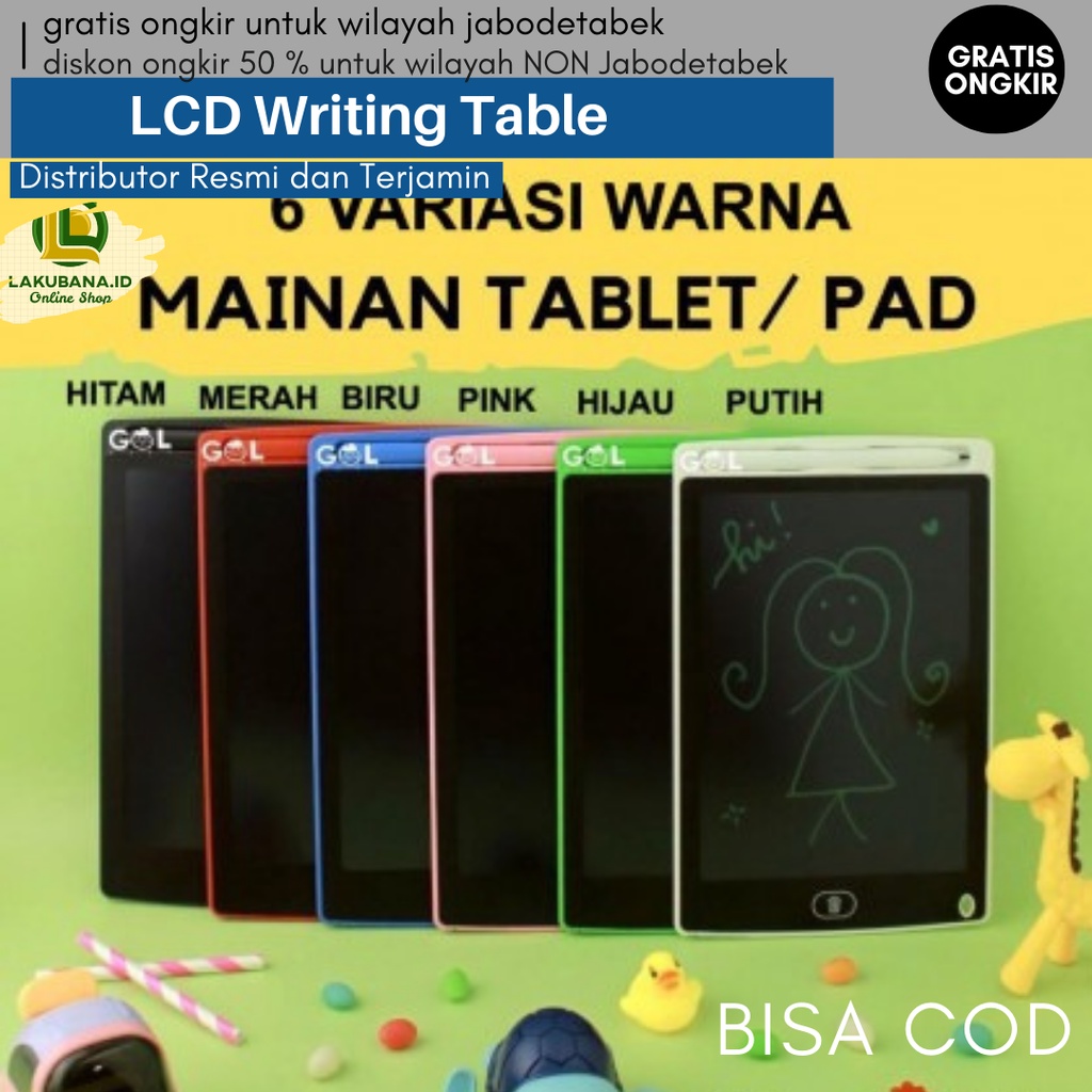 Tablet Gambar Anak Mainan Edukasi LCD Writing Tablet