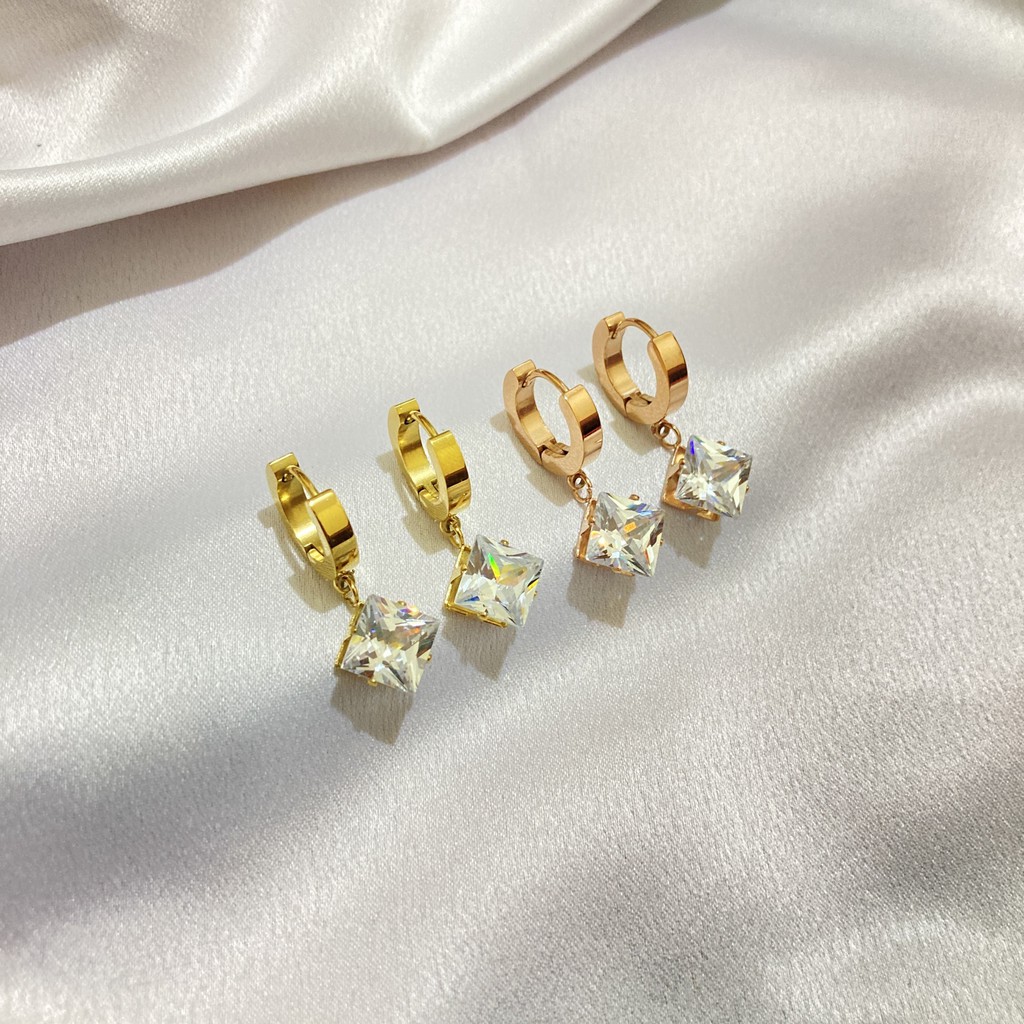 Anting Titanium Wanita Anti Karat Aksesoris Perhiasan AT-026