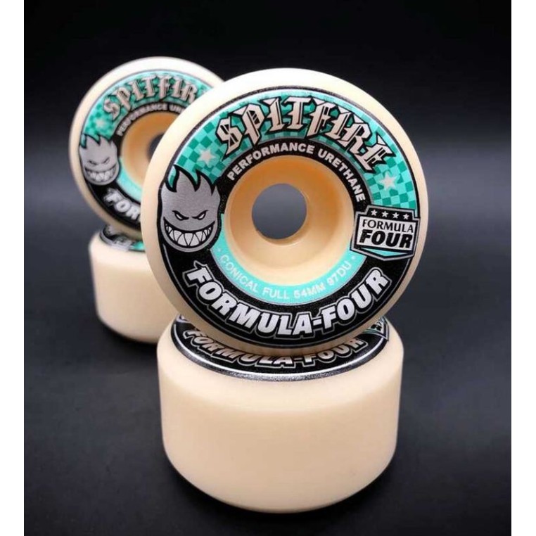 Roda SPITFIRE F4 Roda skateboard 53/52mm Mangkok Kolam Jalan Menyikat action skills wheel hard wheel high rebound.