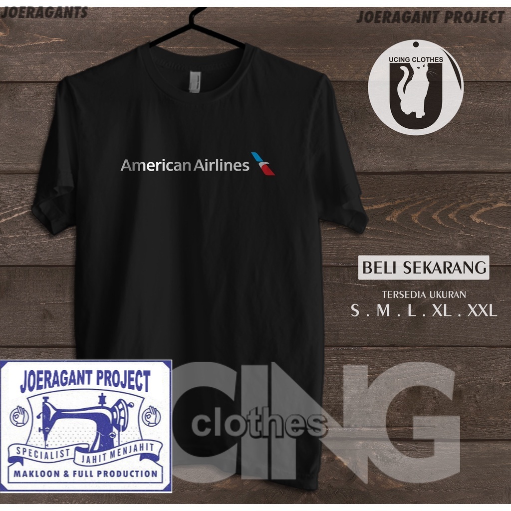 Kaos Baju American Airlines Logo Kaos Perusahaan  joeragants