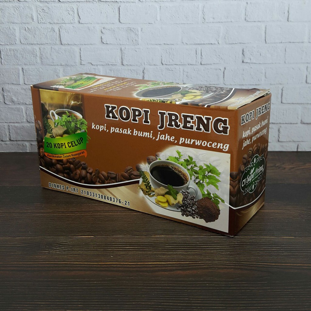 

kopi celup siap seduh KOPI JRENG kopi herbal praktis tanpa ampas isi 20sachet