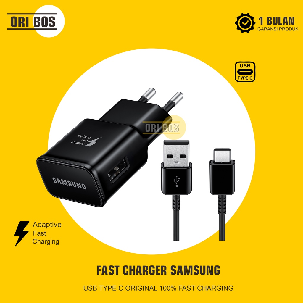 [CASAN HP] Charger Samsung Galaxy Note 9 ORIGINAL 100% Fast Charging USB Type C