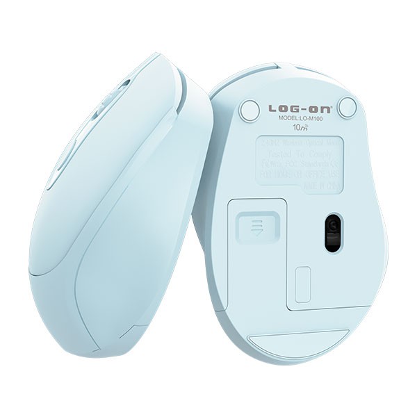 LOG ON MOUSE WIRELESS LO-M100 2.4Ghz Optical 1600DPI MOUSE LAPTOP/PC Sensitif &amp; Responsif