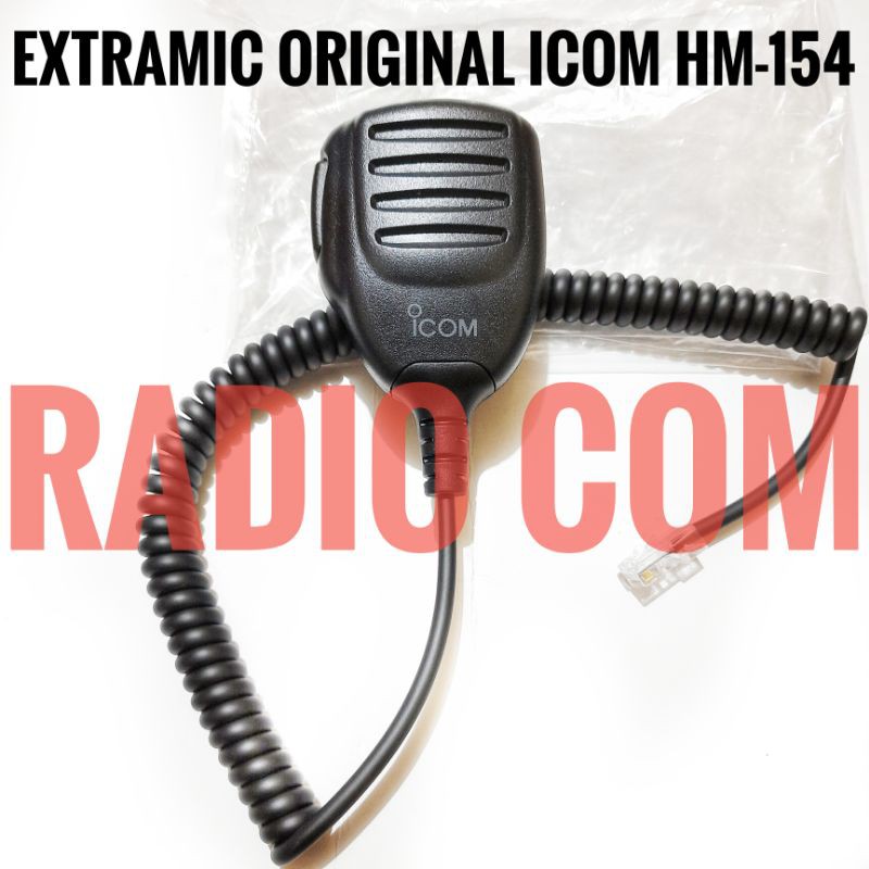 EXTRAMIC RADIO RIG ICOM 2300H ORIGINAL HM154 PTT MIC HM-154 MICROPHONE ICOM HM-154 8 PIN ORI MURAH