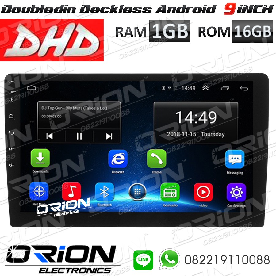 Headunit Android Deckless Android DHD 9 inch